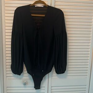 Zara black bodysuit S